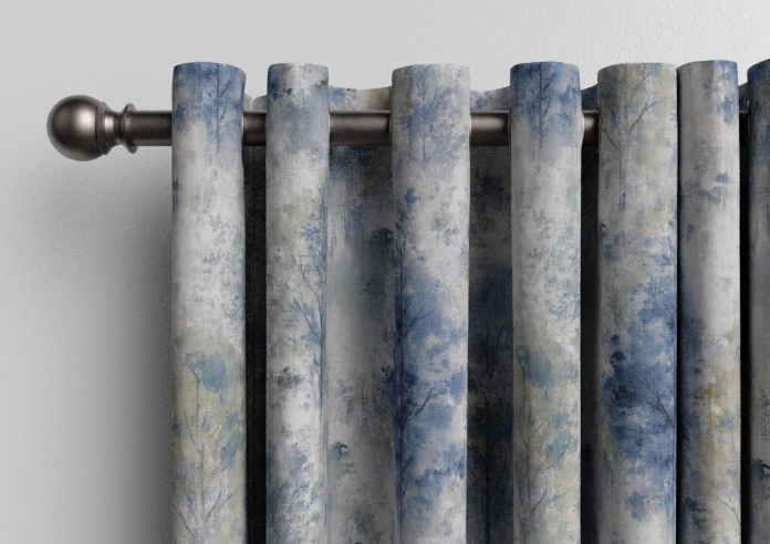 Woodland, Saxon Blue - Made to Measure Curtains - Image 12